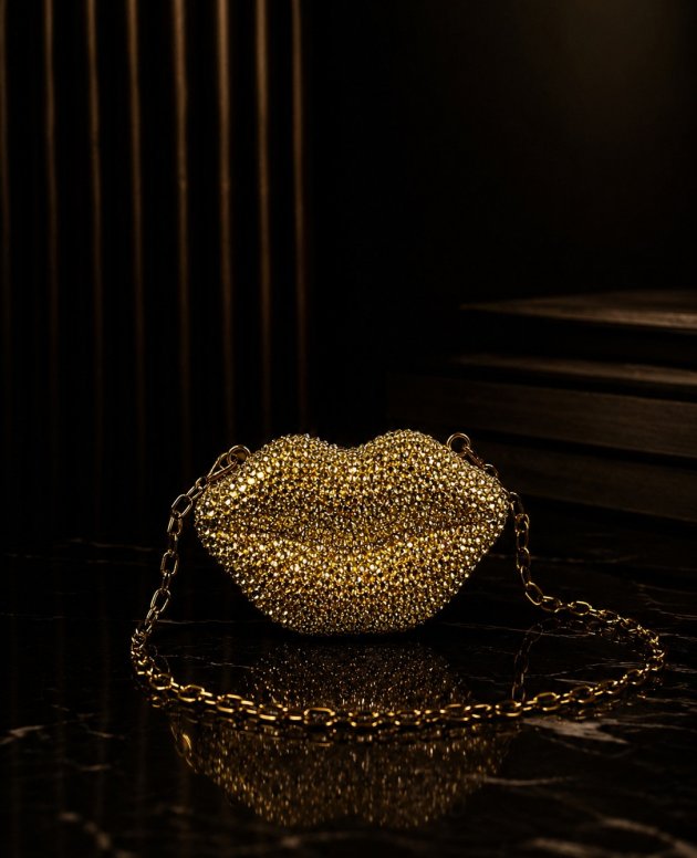 Luxe kiss mini clutch